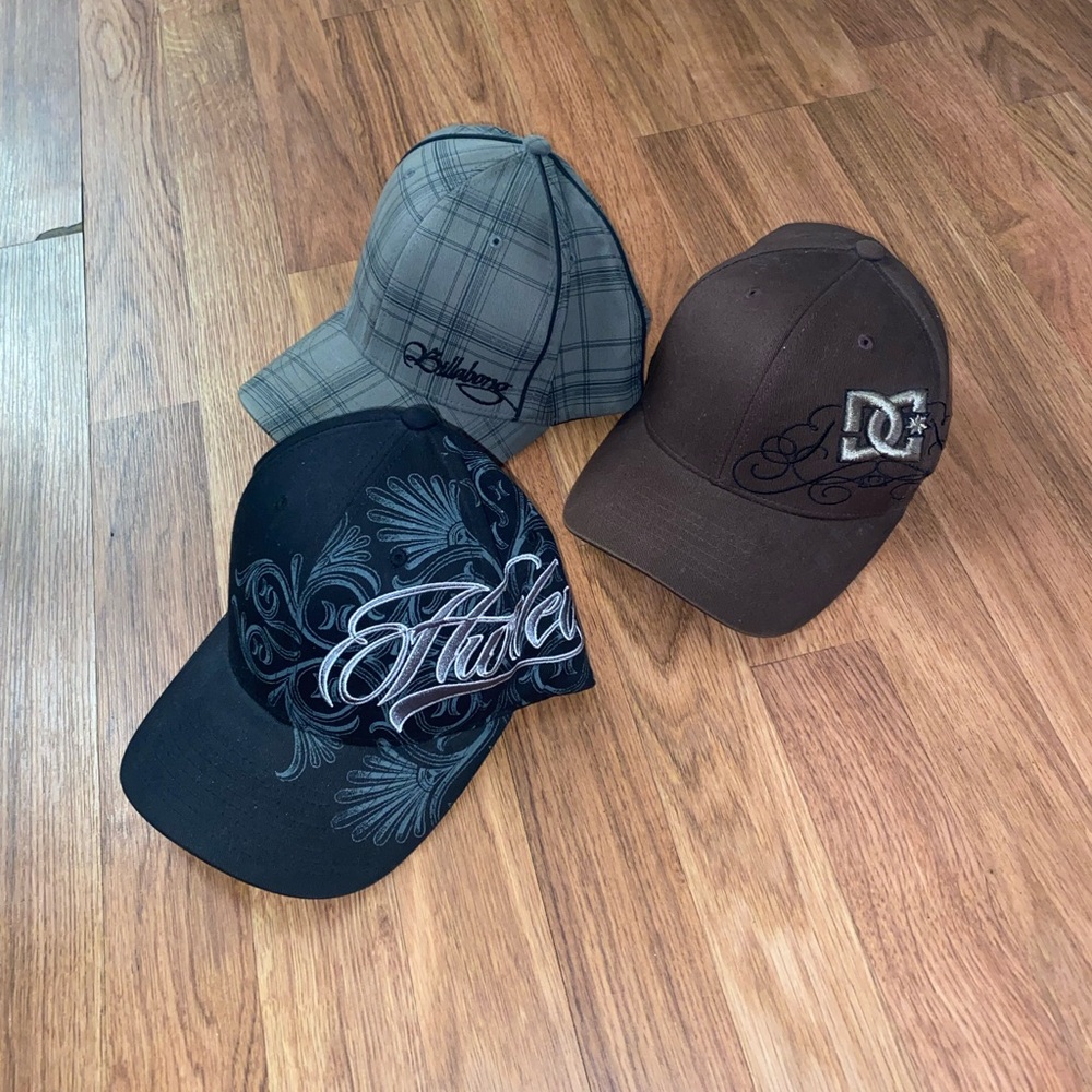 Hurley, DC, Billabong hats